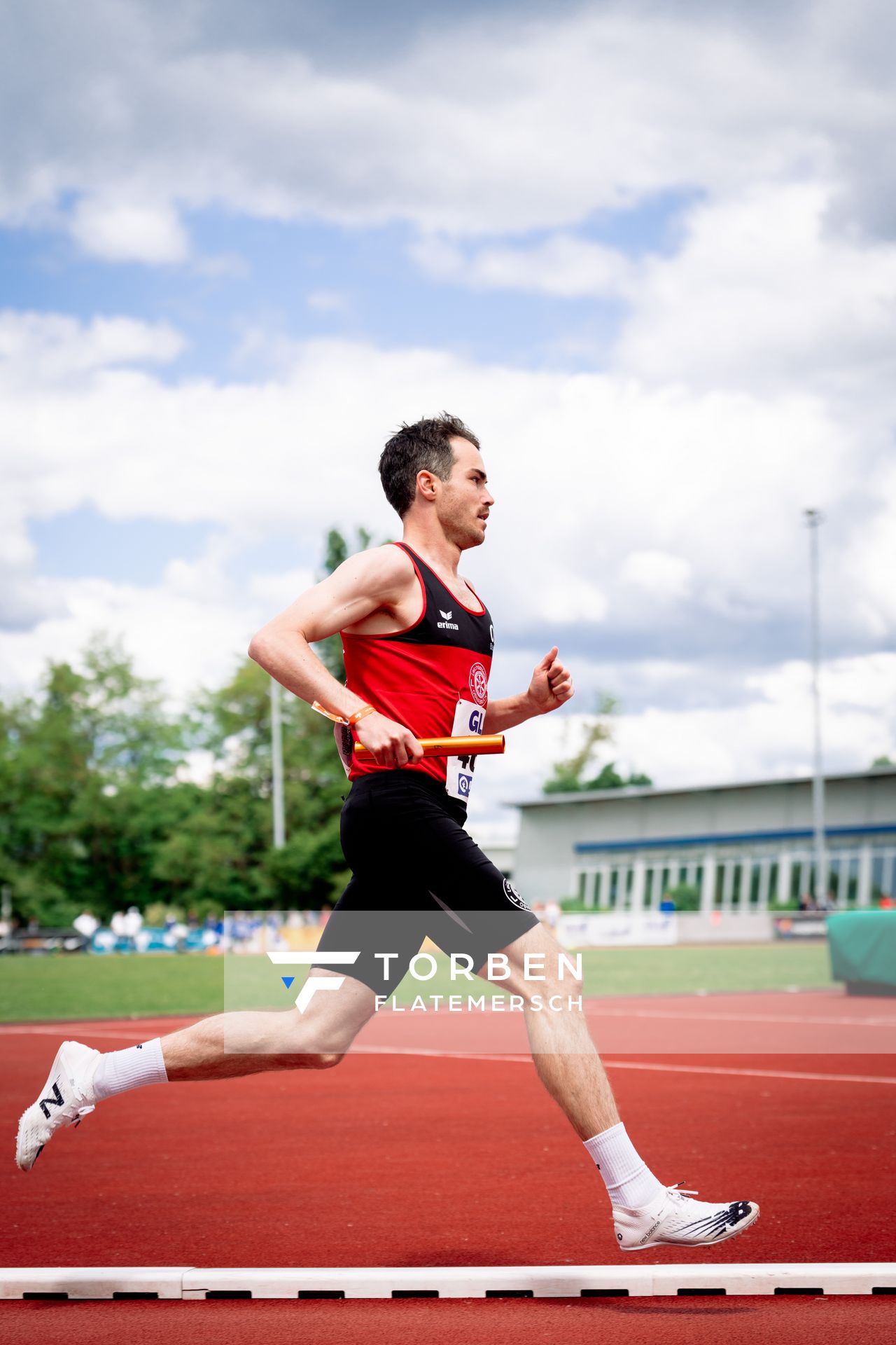 Marvin Dierker (LG Osnabrueck) am 29.05.2022 waehrend der Deutschen Meisterschaften Langstaffel im Otto-Schott-Sportzentrum in Mainz